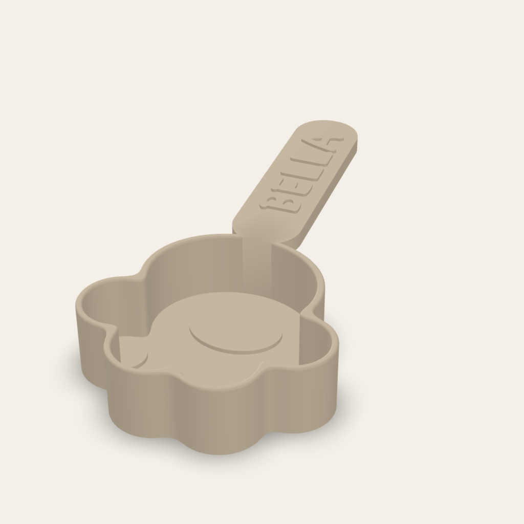 Paw food scoop front
