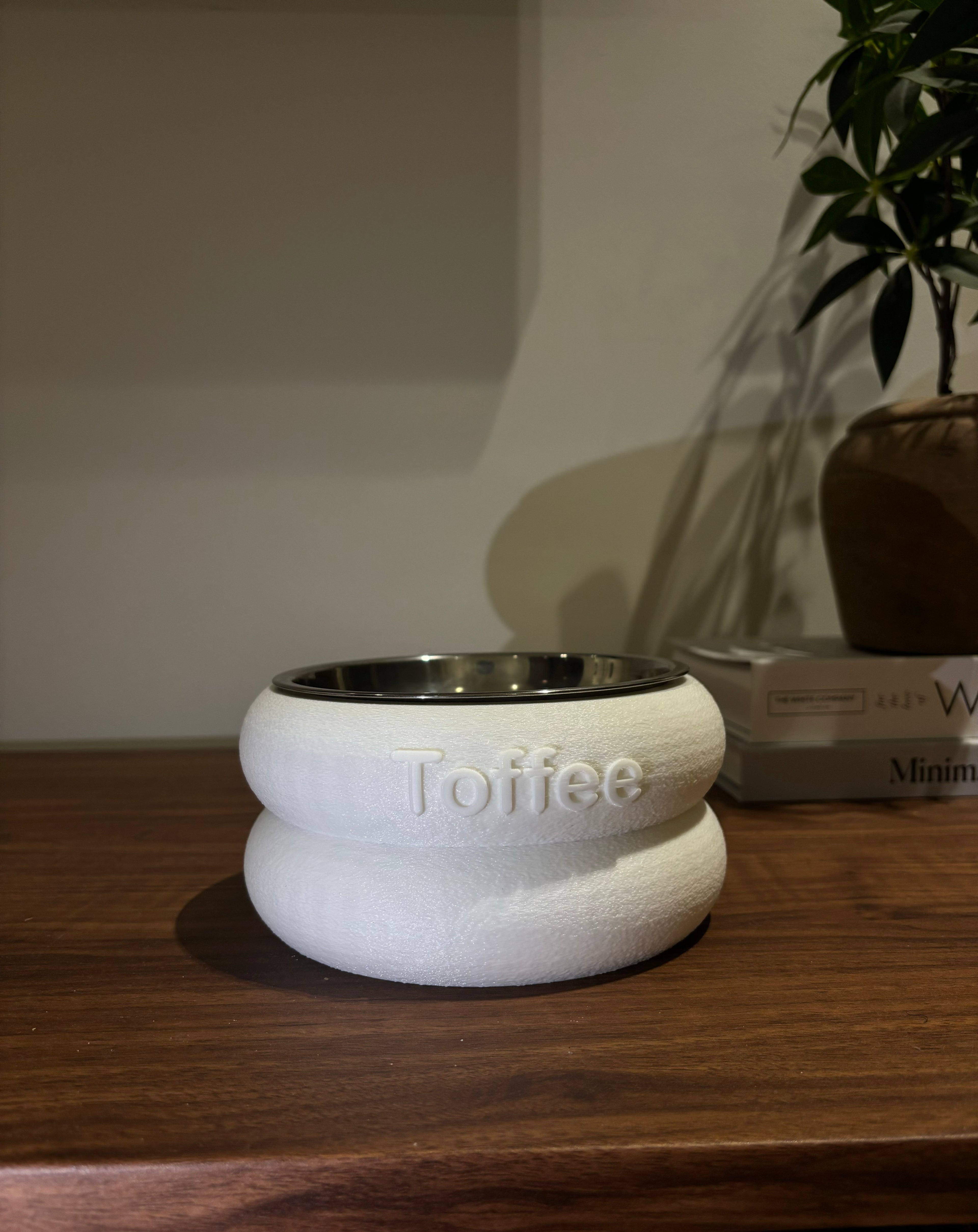 Personalised Ring Dog Bowl Stand