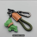 Faux Leather Pendant Keychain Pony Key Ring Artificial Leather Keychain Fashion Creative Gift