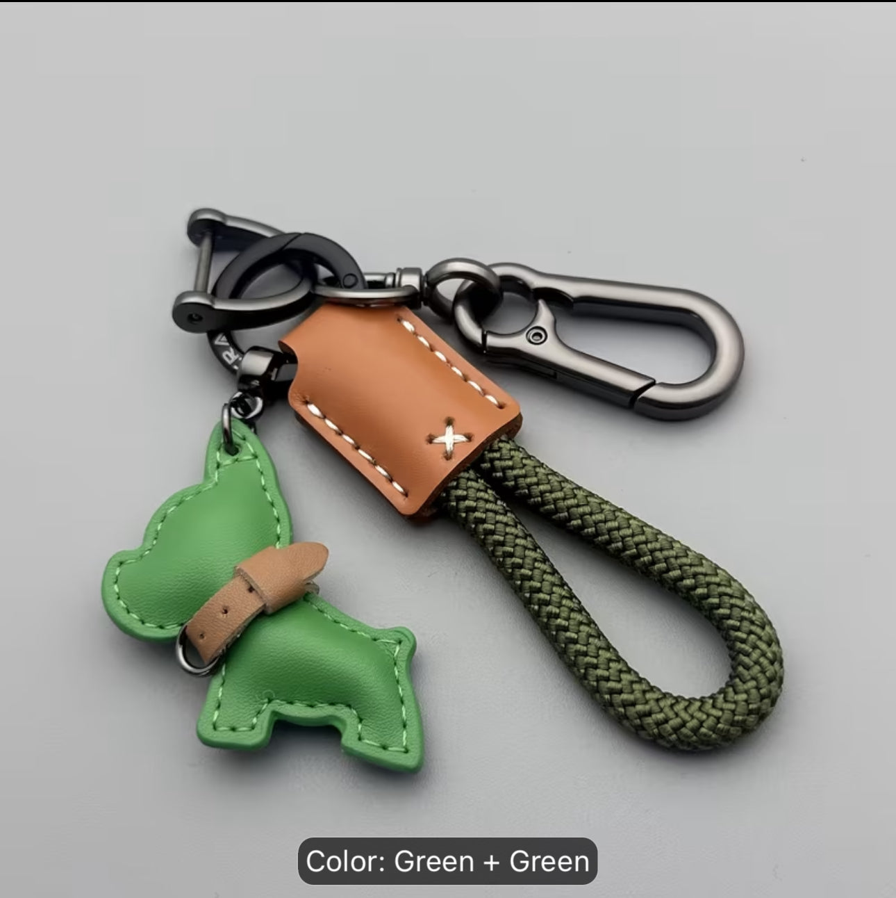 Faux Leather Pendant Keychain Pony Key Ring Artificial Leather Keychain Fashion Creative Gift