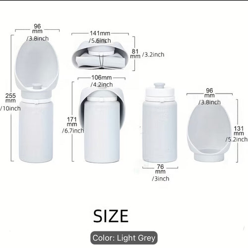 Outdoor Portable Pet Dog Water Bottle, Large Bore Large Capacity Water Bottle Food Grade