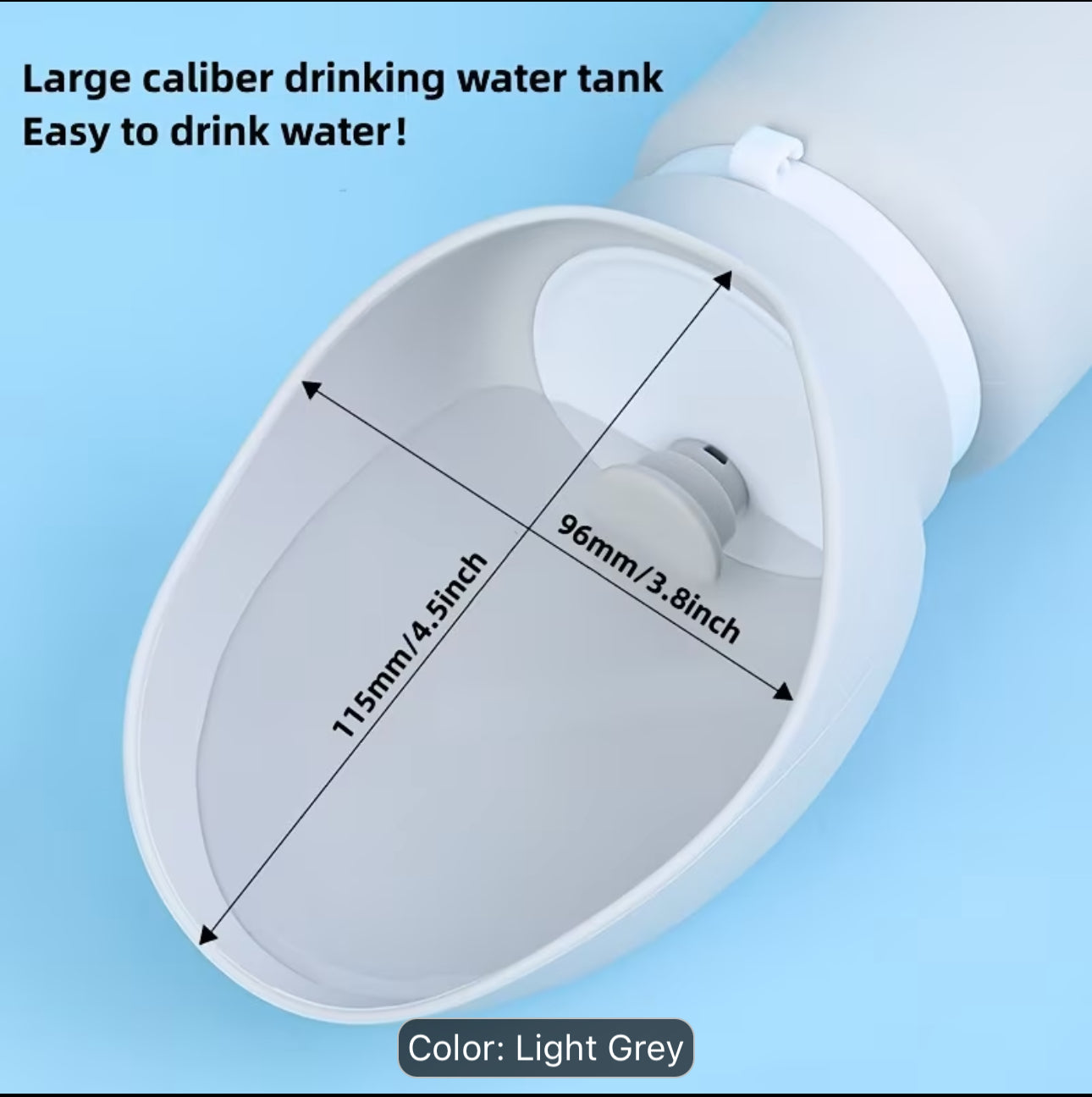 Outdoor Portable Pet Dog Water Bottle, Large Bore Large Capacity Water Bottle Food Grade