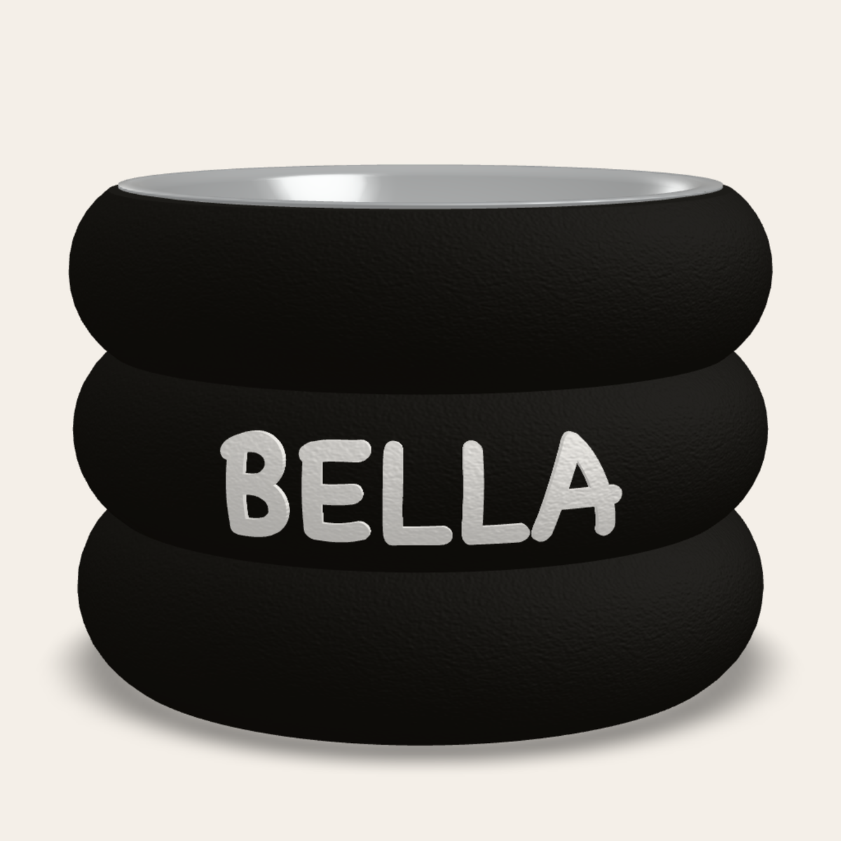 Rings bowl stand Medium Black