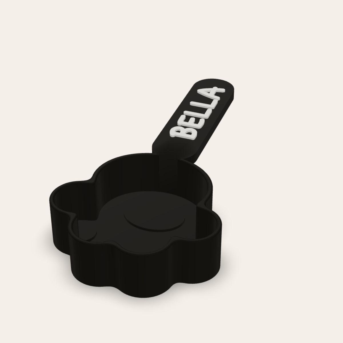 Paw food scoop ½ cup Black