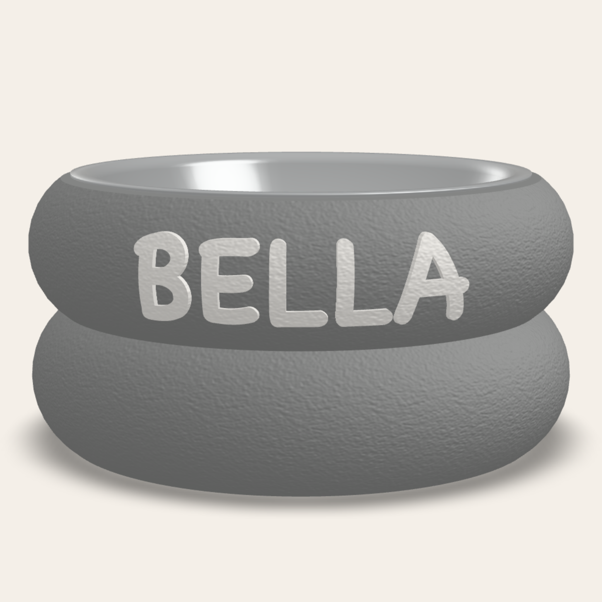 Rings bowl stand Small Grey