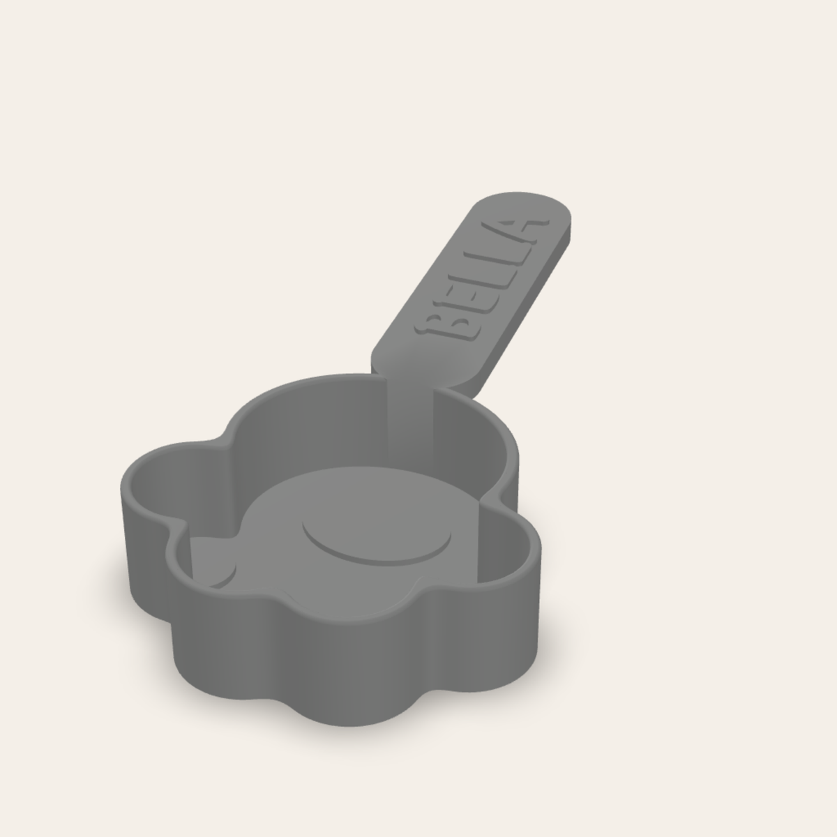 Paw food scoop ½ cup Grey