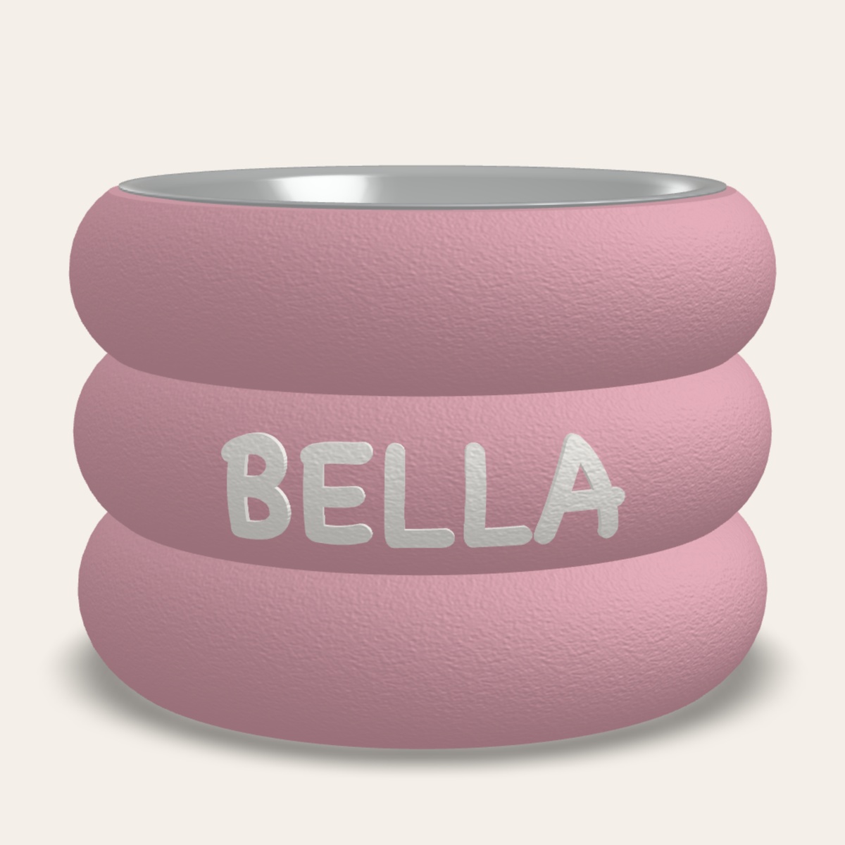 Rings bowl stand Medium Pink