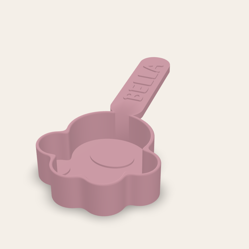 Paw food scoop ½ cup Pink