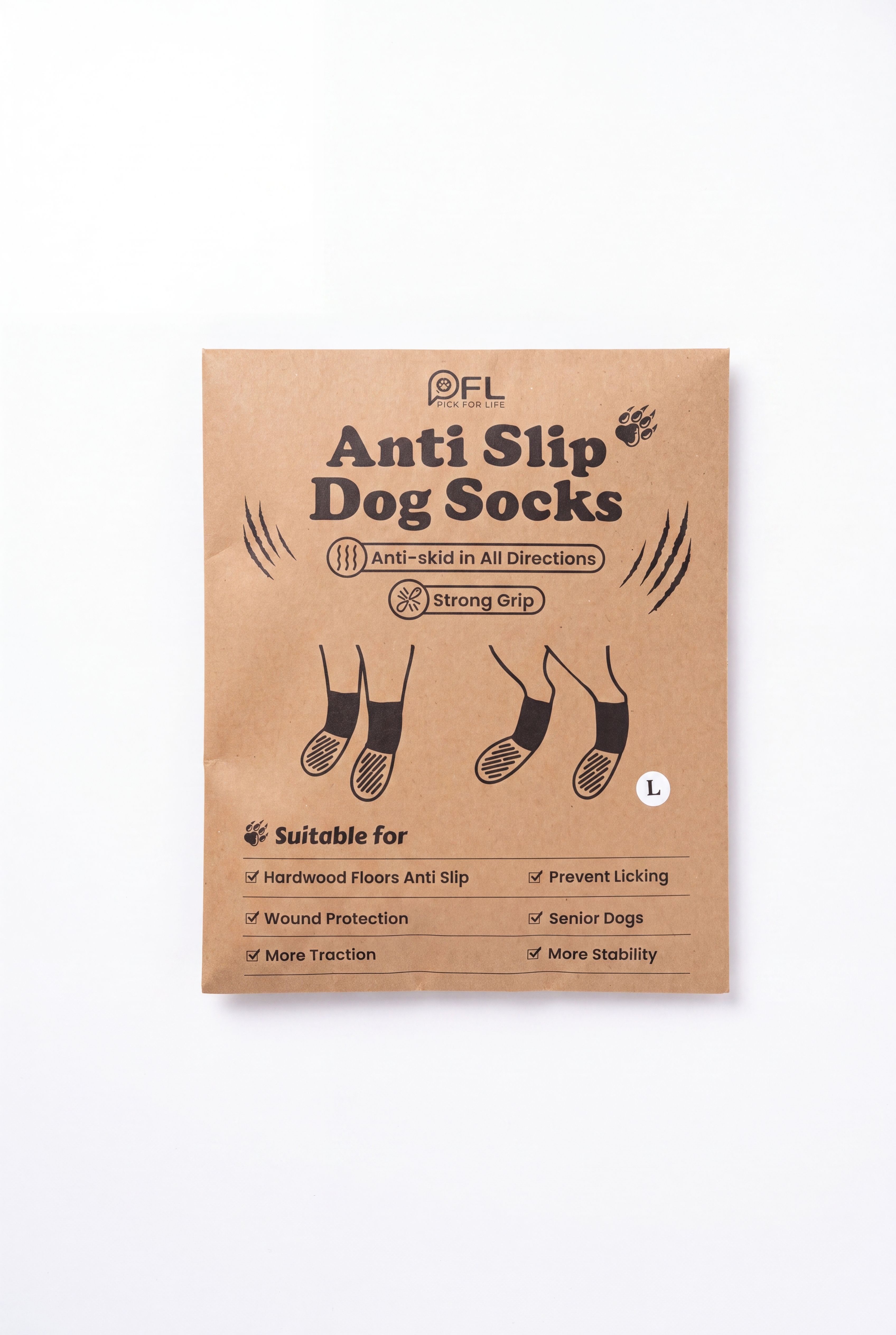 Anti Slip Dog Socks
